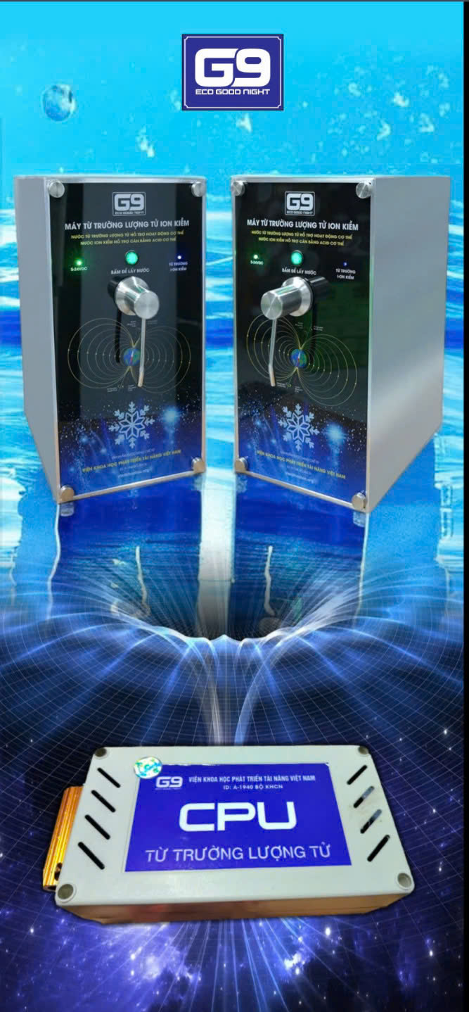 CPU từ trường lượng tử ion kiềm - trái tim máy lọc nước từ trường lượng tử ion kiềm