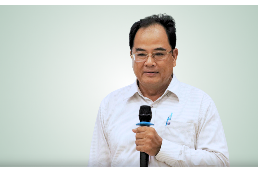 ThS Nguyễn Bảo Toàn - Phó viện trưởng Viện Khoa học phát triển tài năng Việt Nam - chia sẻ về góc nhìn sáng chế tại sự kiện - Ảnh: TRỌNG NHÂN