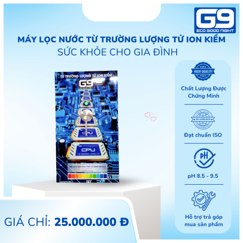 MÁY LỌC NƯỚC TỪ TRƯỜNG LƯỢNG TỬ ION KIỀM ECO G9